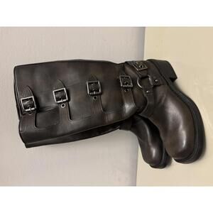 Tall Brown  Winter Riding Boots with Buckle Detail Size 6 Woman's